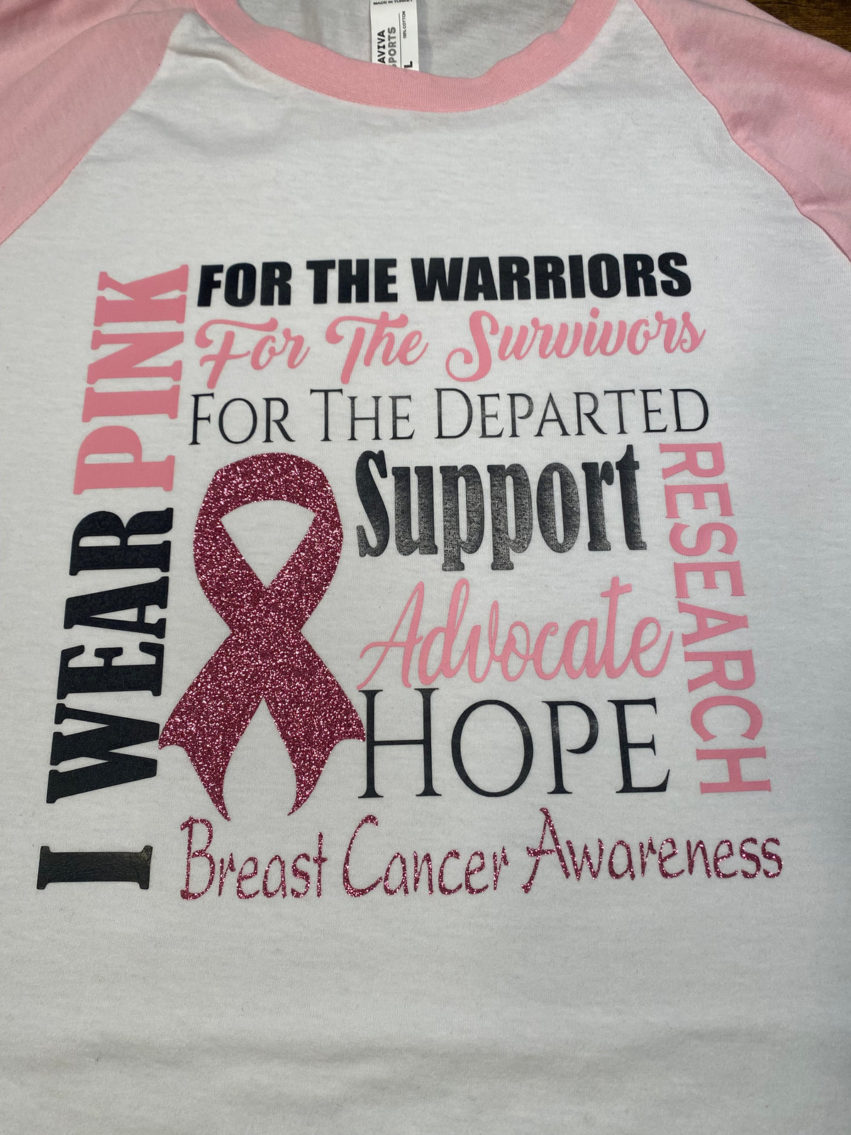 BREAST CANCER / I WEAR PINK GLITTER