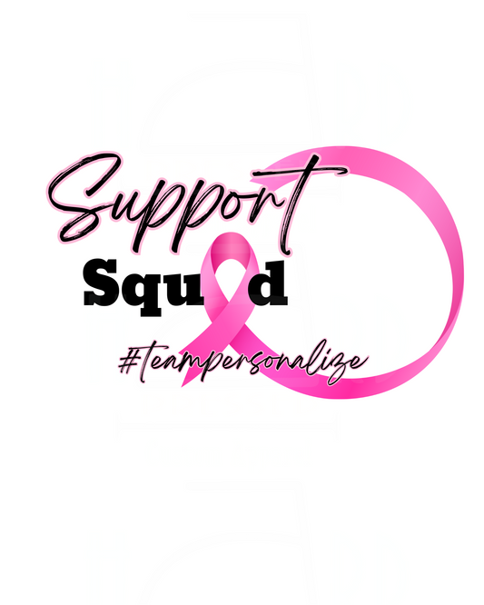 BREAST CANCER / SUPPORT SQUAD RIBBON