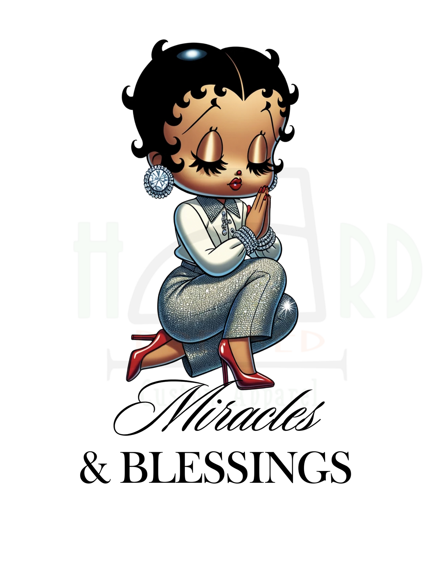 BETTY BOOP MIRACLES & BLESSINGS / BLACK FONT