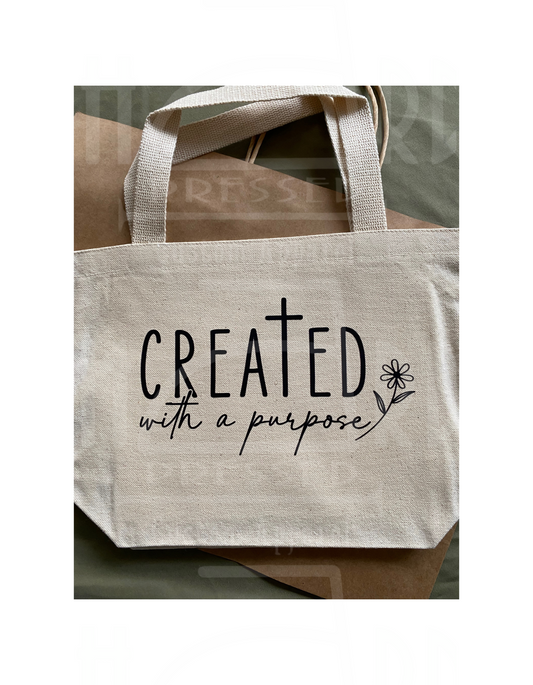 YOUTH Created With a Purpose Tote Bag